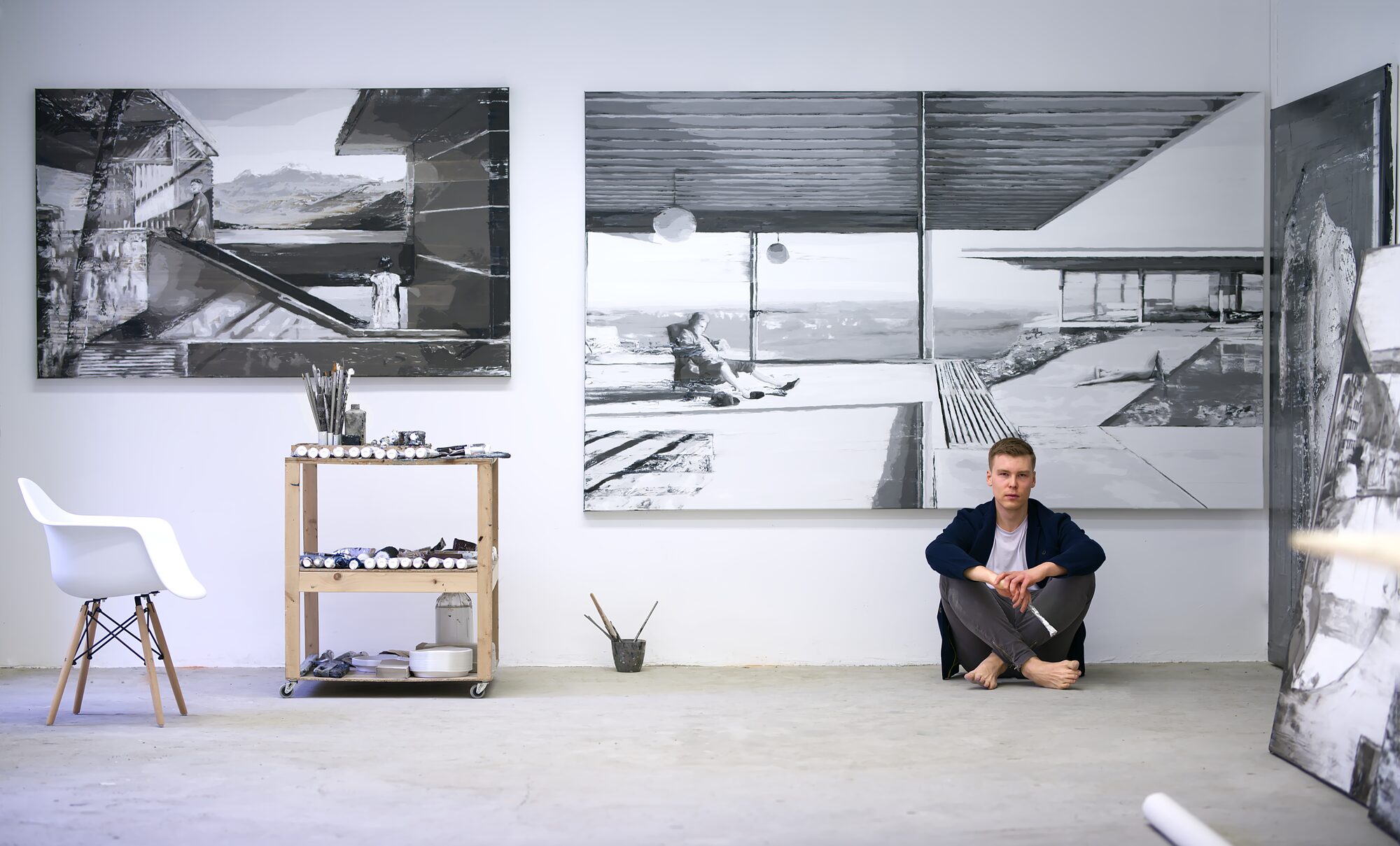 Patrick Domo in Studio, Berlin